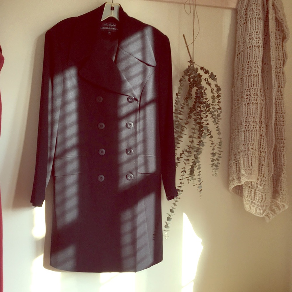 Double breasted suit coat/jacket